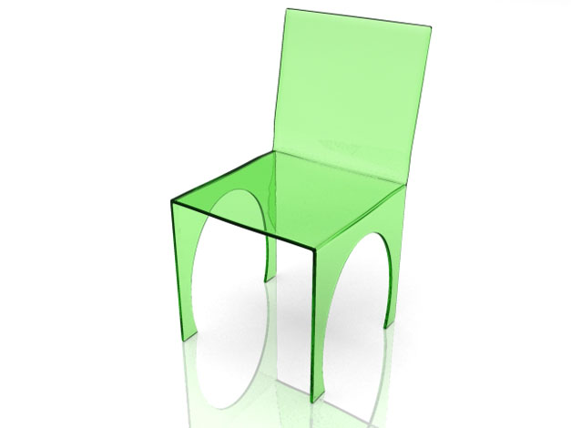 Chaise verte